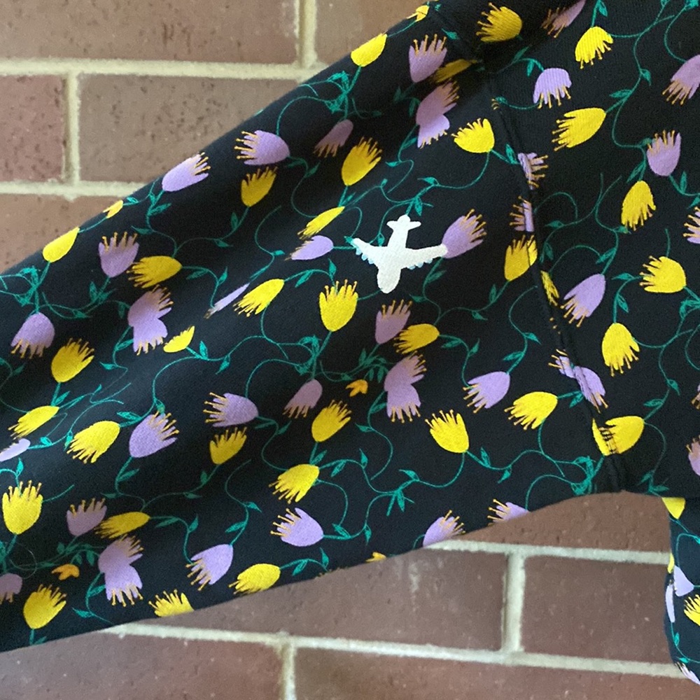 NWOT Adidas cropped floral hoodie - Picture 6 of 8
